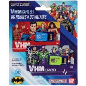 BANDAI Vital Hero (DC Heroes & DC Villains) Memory Card 2-Pack (BRAND-NEW!)